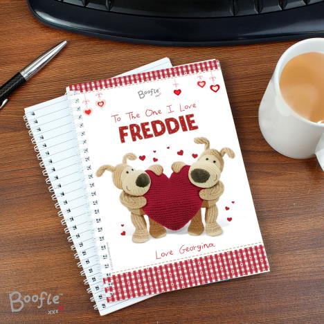 Personalised Boofle Shared Heart A5 Notebook Extra Image 3